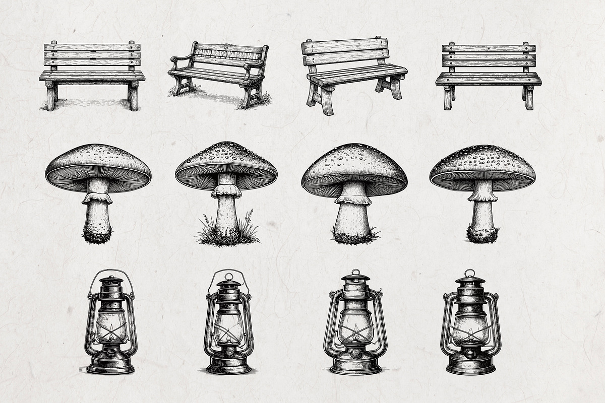 Camp and Hiking Vector Pack, an Object Illustration by Alternate Studio (Photo 3 of 9)