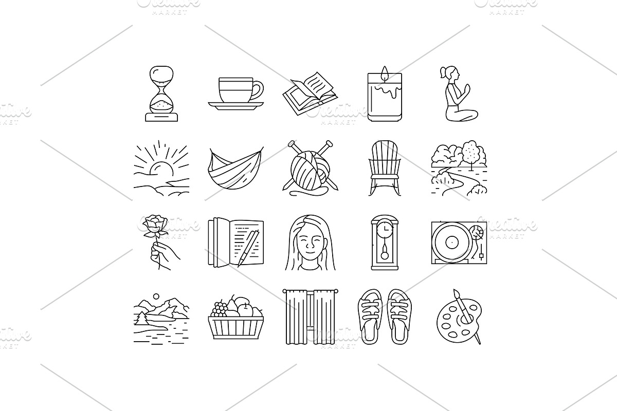 slow living mindfulness balance, an Object Illustration by pikepicture