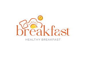 Breakfast Icon Vector Logo Design