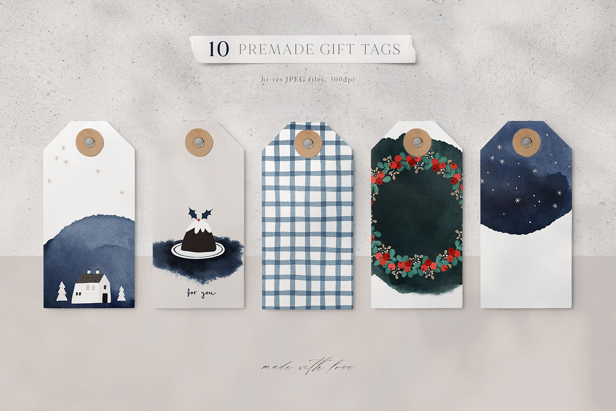200+ Silent Christmas watercolor set, an Animal Illustration by Tabita's shop (Photo 9 of 17)