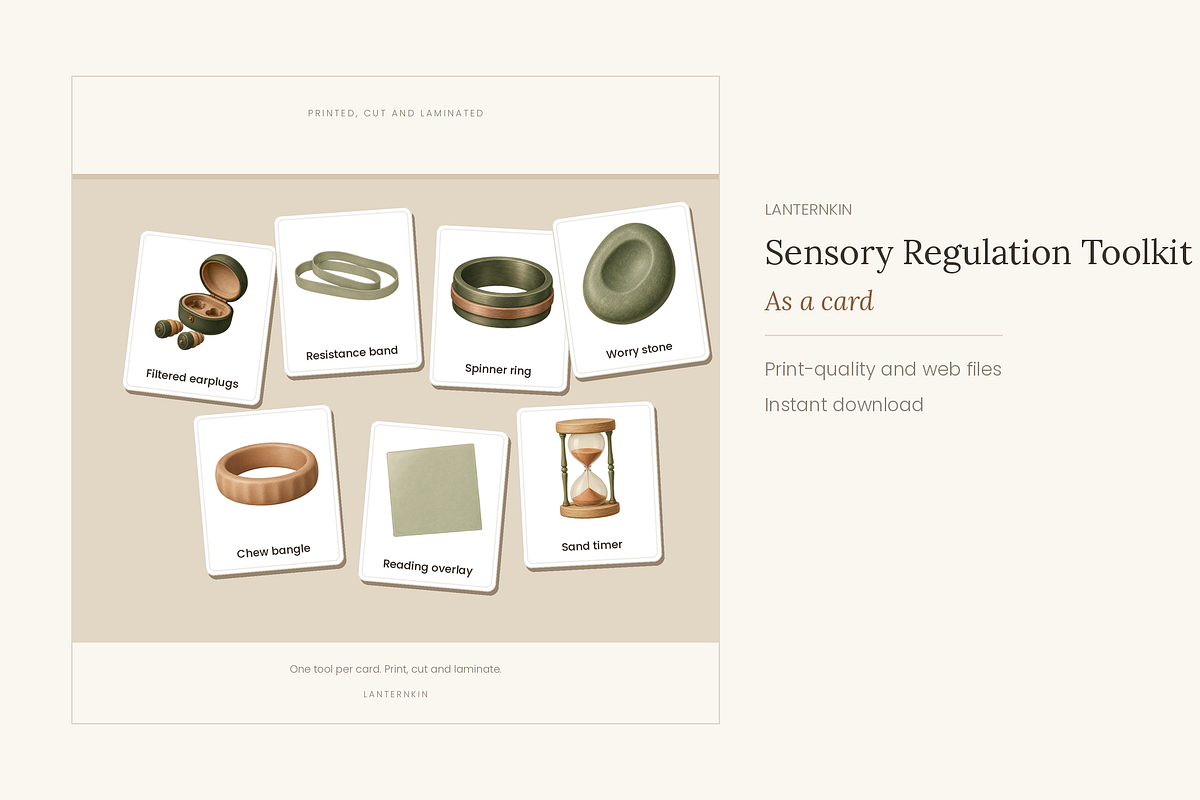 Sensory Tools Clip Art, Set of 25, an Education Illustration by LanternkinStudio (Photo 4 of 14)