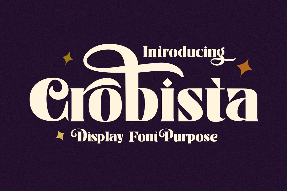 Crobista, a Sans Serif Font by Gatype (Photo 1 of 14)
