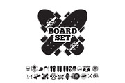 Set of Skatboarding labels & stuff, a Graphic by Tashal (Thumbnail 1 of 4)