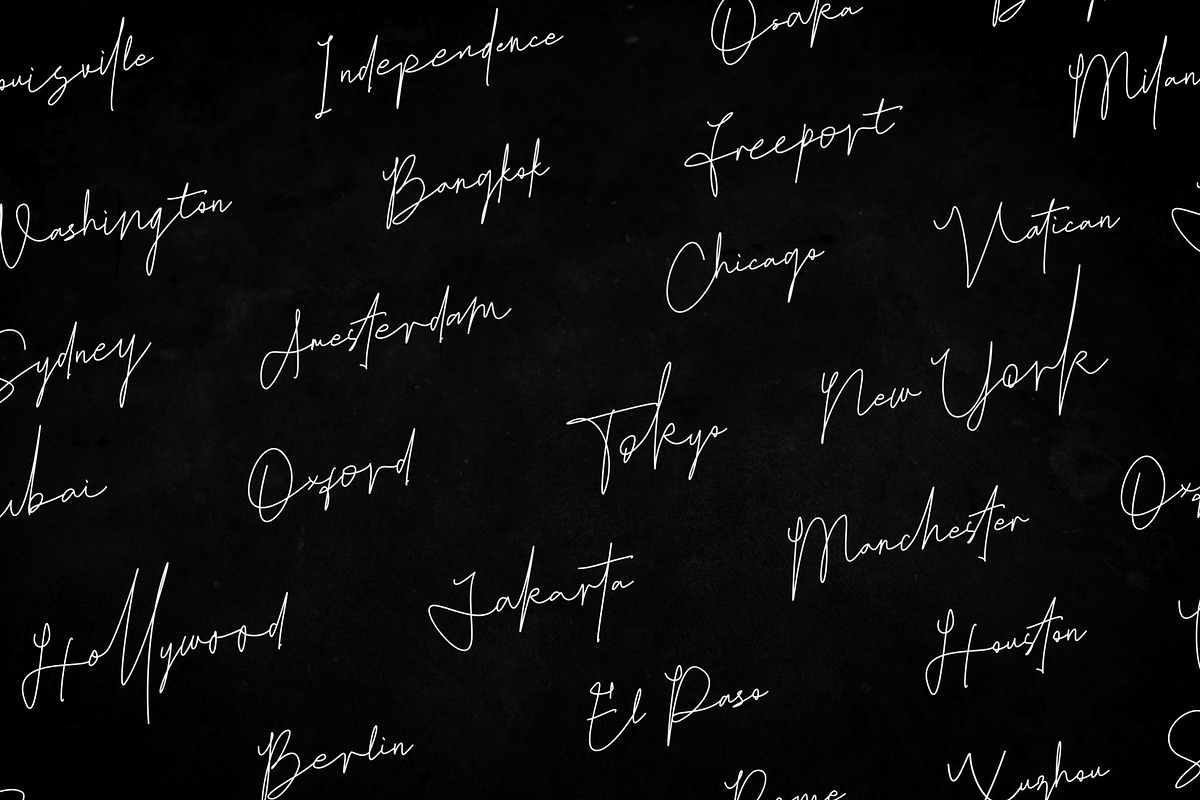 Oshawa - Professional Signature Font, a Script Font by Intuisi Creative (Photo 7 of 9)