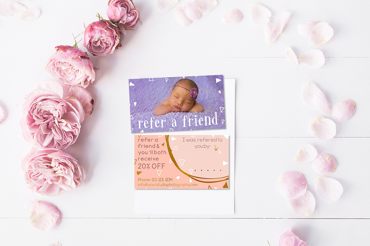 Referral Card | Exquisite Reverie, a Business Card Template by Sleeklens (Photo 2 of 5)