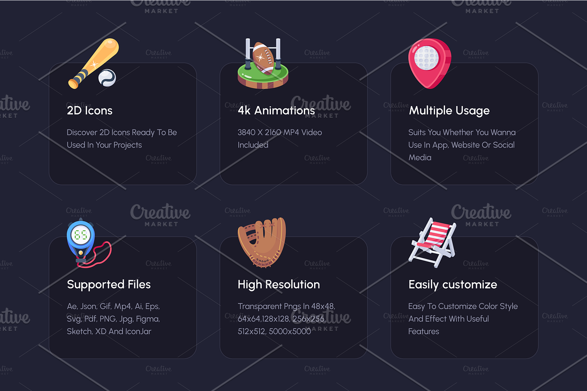 Olympic Animated Icons, an Icon by Vectors Market (Photo 3 of 7)