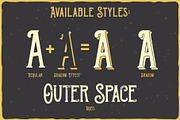 Outer Space Font + BONUS, a Blackletter Font by VozzyStock (Thumbnail 4 of 13)