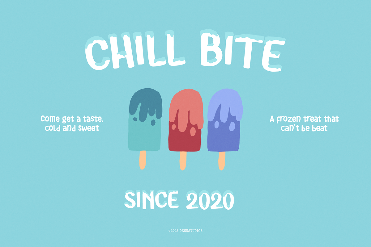 Frozen Caps | Cute Snow Overlay, a Handwritten Font by Denustudios (Photo 6 of 12)