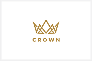 Abstract Crown Logo Template