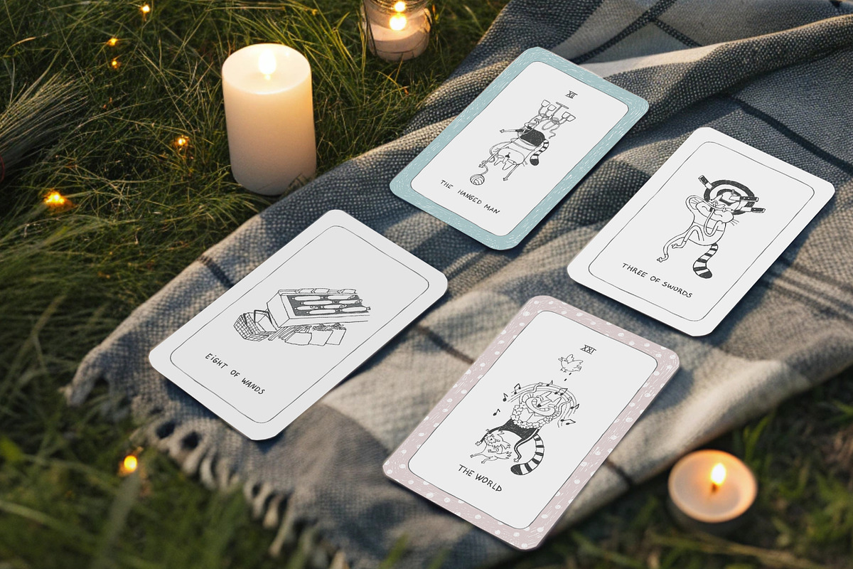 Doodle Cats Full Tarot Deck, an Illustration by Anastasiya Klempach (Photo 13 of 13)