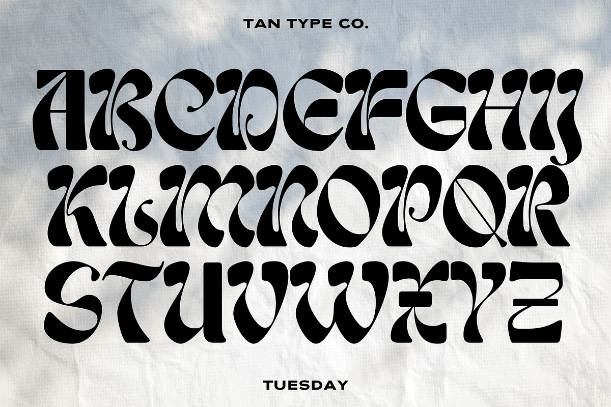TAN - TUESDAY, a Font by TanType