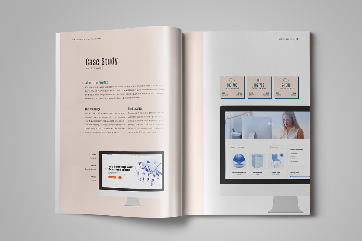 SEO Proposal, a Brochure Template by StockInDesign (Photo 8 of 12)