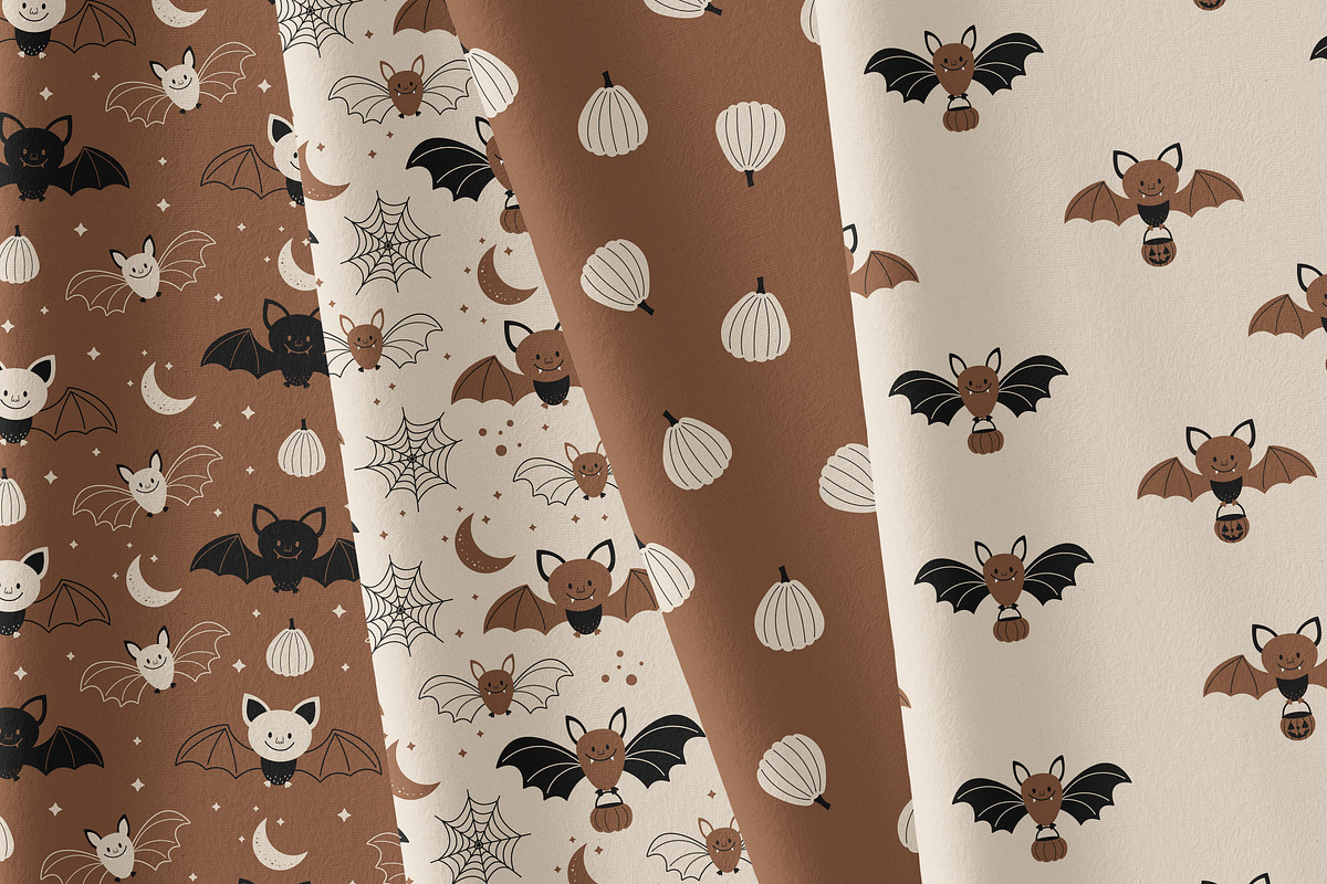 Halloween bat clipart, a Seasonal Illustration by EltaMaxArt (Photo 6 of 6)