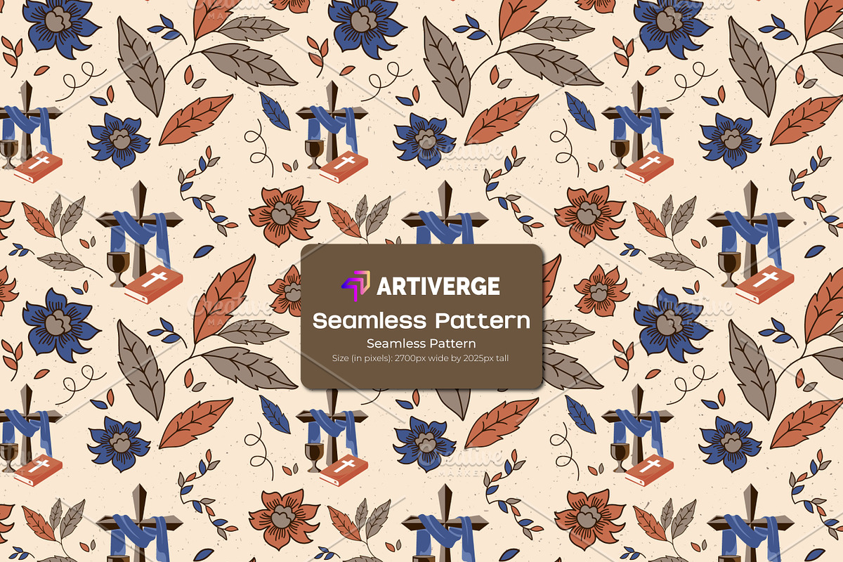 Christian Signs seam less pattern, a Pattern Graphic by Artiverge (Photo 1 of 5)