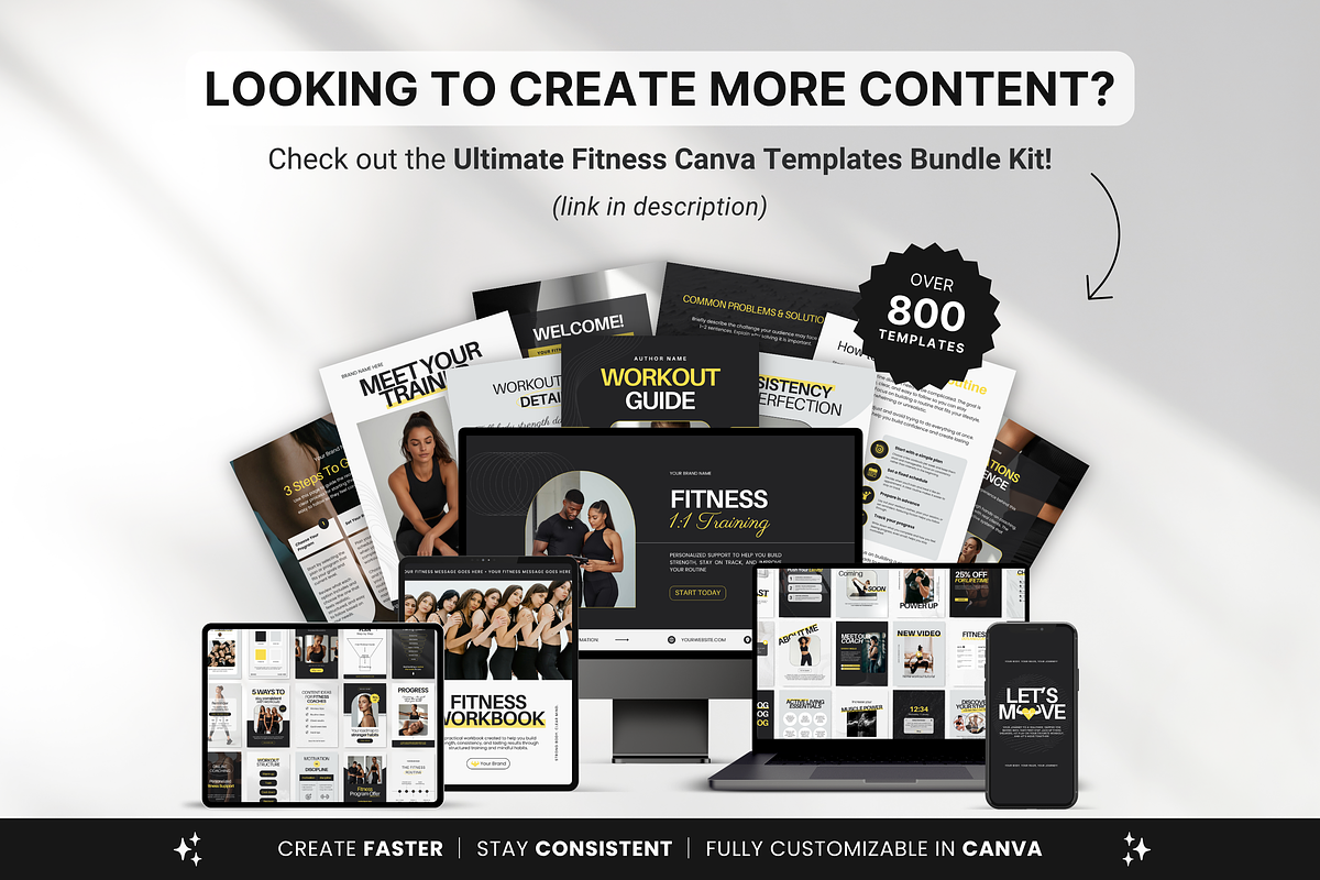 Fitness Pinterest Pin Templates, a Social Media Template by DigiPax (Photo 10 of 11)