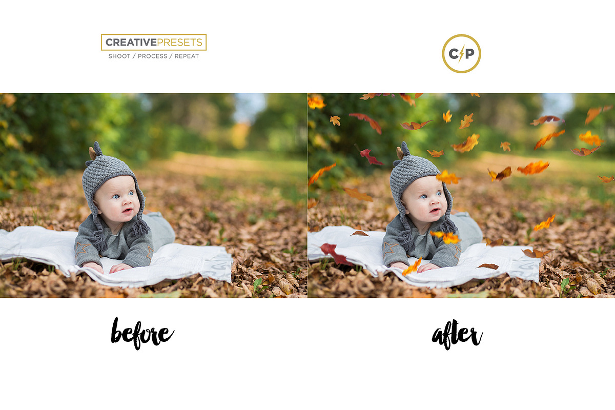 +83 Autumn Leaves Overlays, a Layer Style Add-On by CreativePresets.com (Photo 13 of 16)