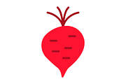 Beet Flat Icon, an Icon by Pexelpy (Thumbnail 2 of 2)
