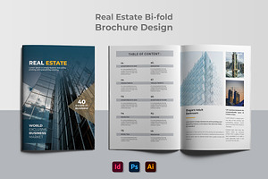 Bi Fold Brochure Template Layout