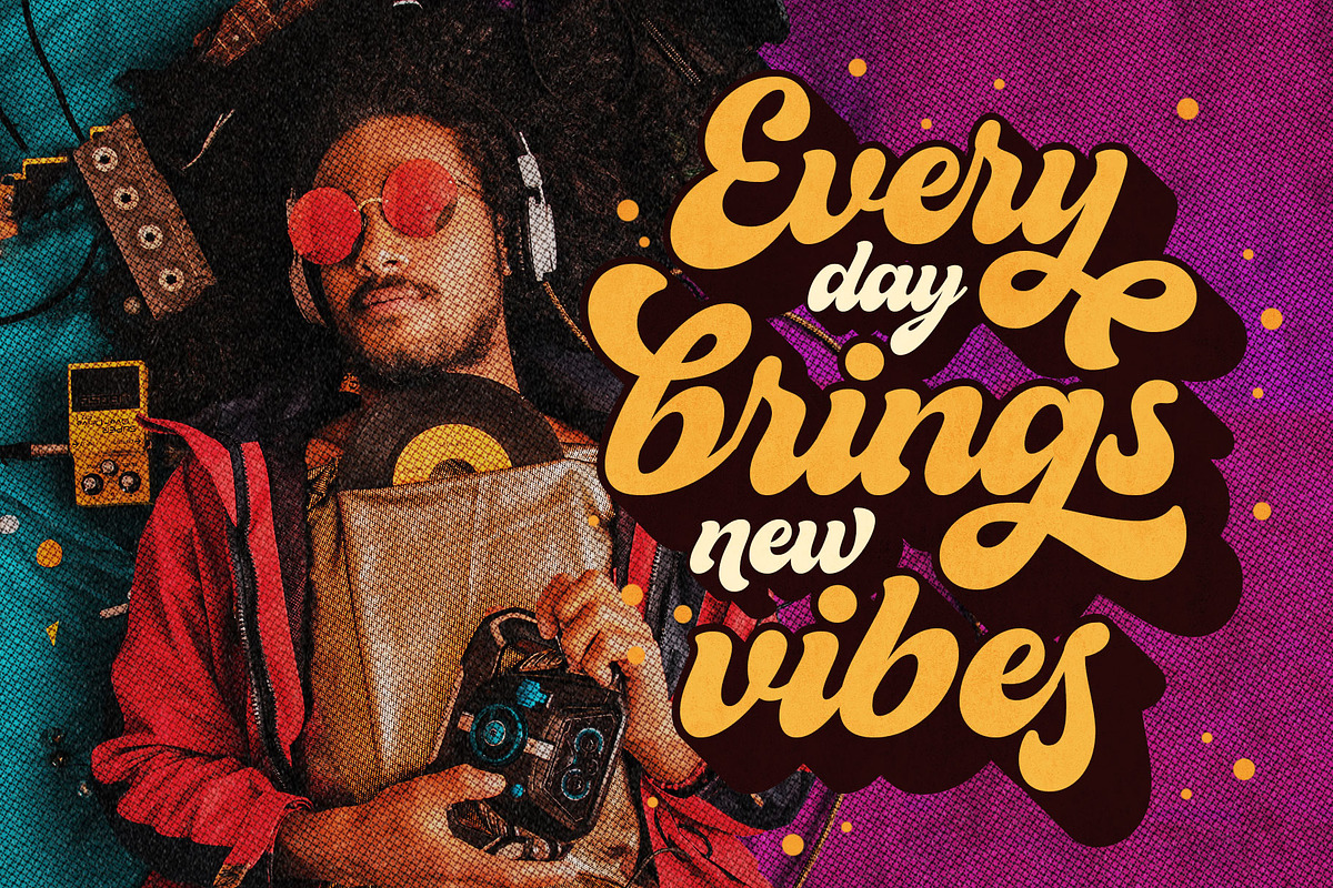 The Buntank - Retro Script, a Script Font by Arterfak Project (Photo 4 of 14)