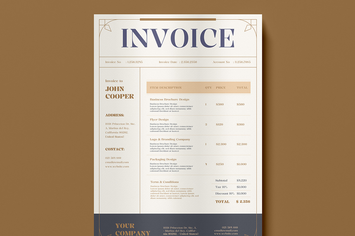 Invoice 03, a Stationery Template by FathurFateh (Photo 2 of 4)