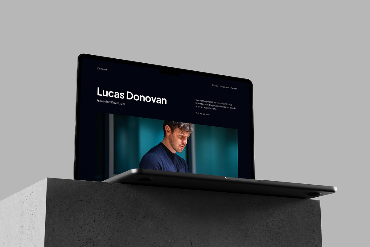 Donovan - Framer Template, a Websites & App Template by BiancaXavier (Photo 1 of 4)
