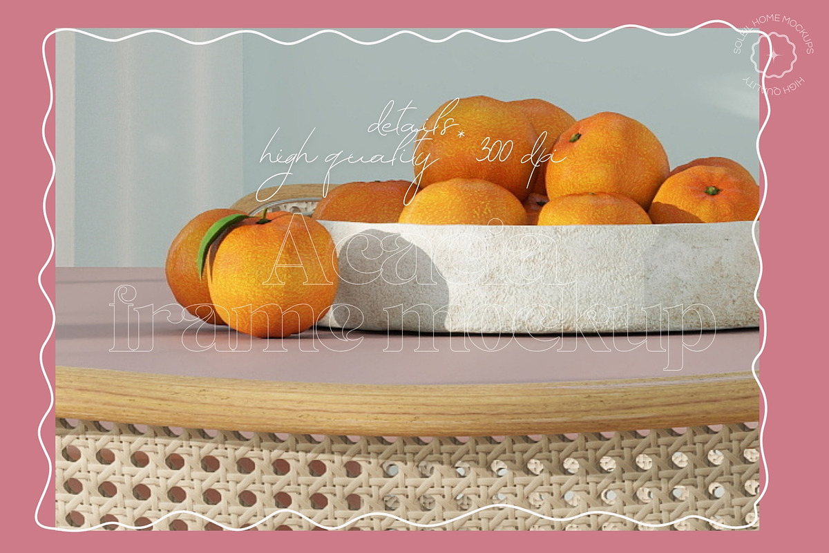 ACACIA | Dopamine Frame Mockup Set, a Household Mockup by SoleilHomeMockups (Photo 7 of 12)