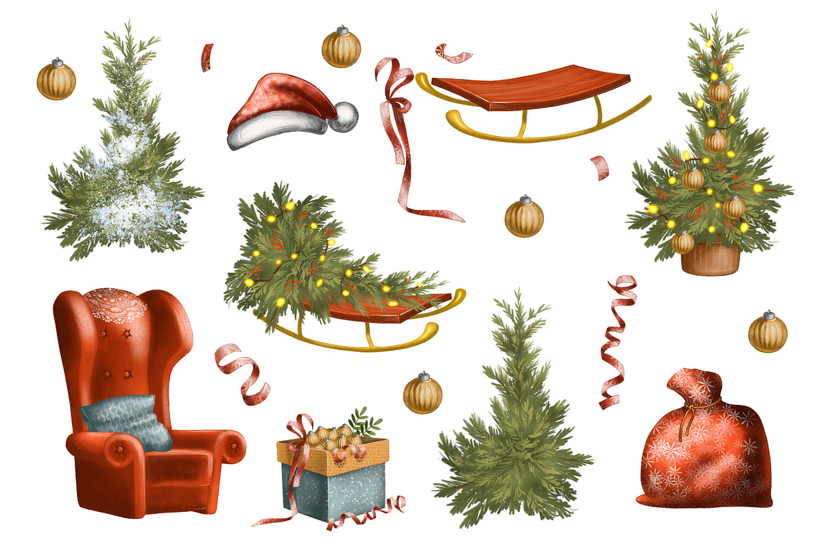 Lemur and Christmas, an Illustration by IrynaPanashii (Photo 3 of 11)