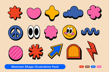 Fun Shapes Illustration Pack