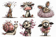 Whimsical Spring Clipart Collection, an Illustration by Libby Wishes (Thumbnail 4 of 6)