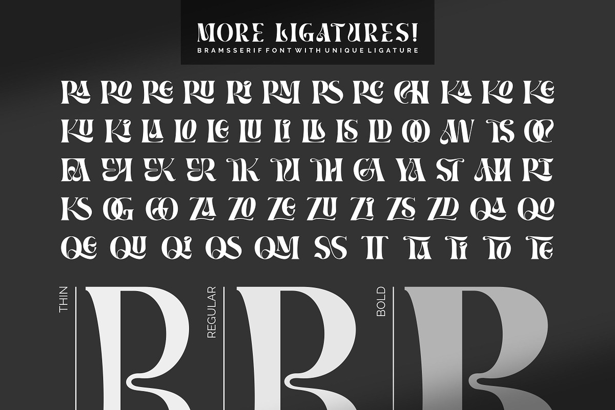 BRAMS - Display Serif (UPDATED!), a Serif Font by ErgibiStudio (Photo 4 of 11)
