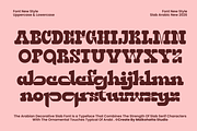 Qebica–Arabic Decorative Slab Serif, a Handwritten Font by MaikoHatta (Thumbnail 6 of 9)