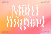 Quagey - Psychedelic Typeface, a Serif Font by Craft Supply Co. (Thumbnail 7 of 8)