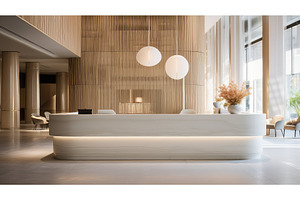 sleek blurred interior design hotel, a Background Photo by pikepicture