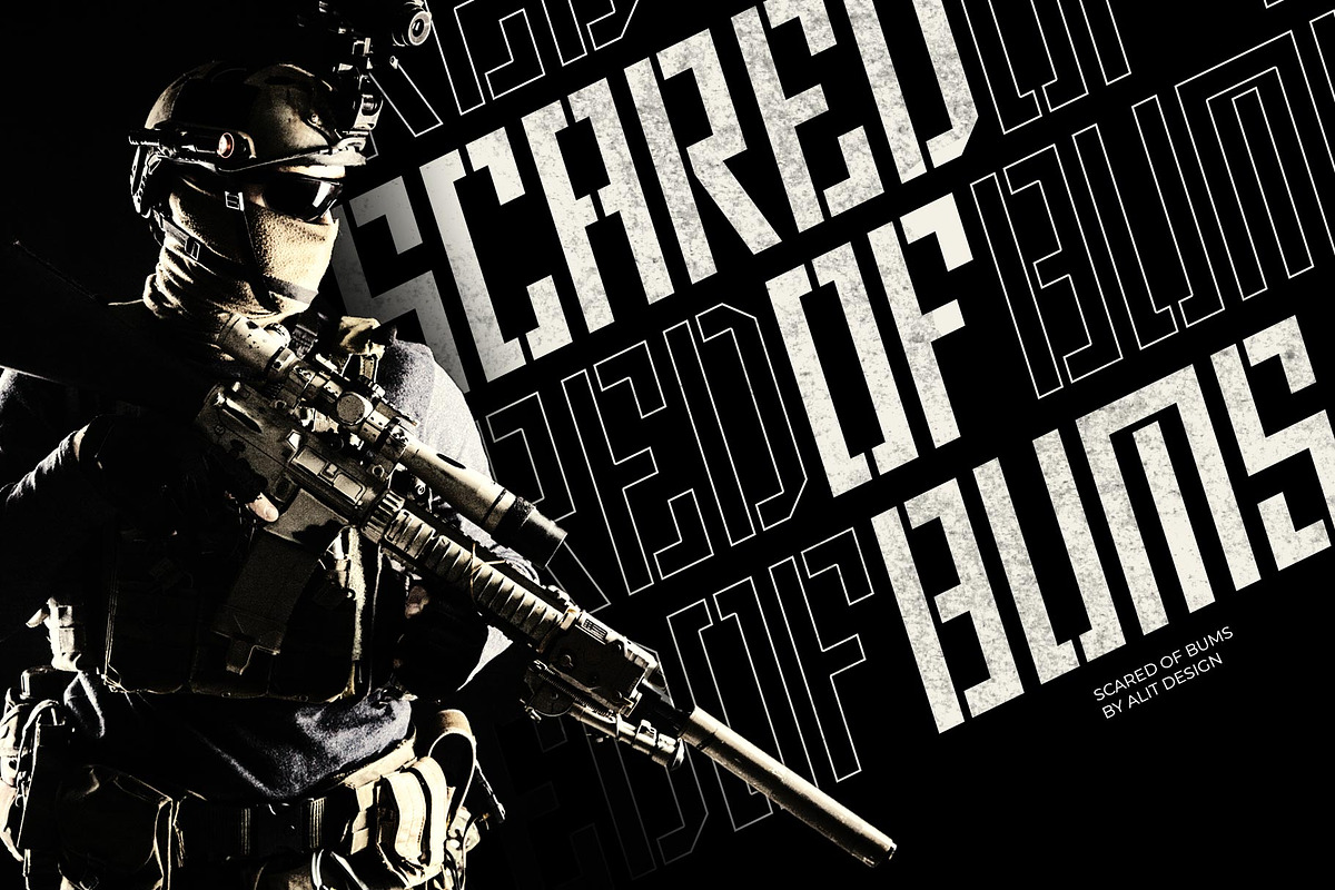 Scared of Bums Typeface, a Serif Font by alit design (Photo 6 of 15)