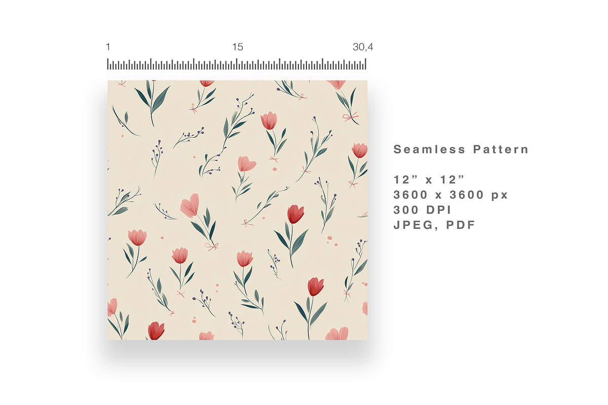 6 Seamless Pattern: Cream Petal, a Pattern Graphic by StudioCitra (Photo 6 of 10)