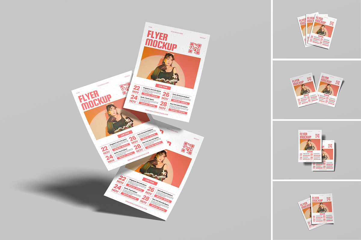 Flyer Mockup, an Advertising Mockup by graphicsecond (Photo 1 of 7)
