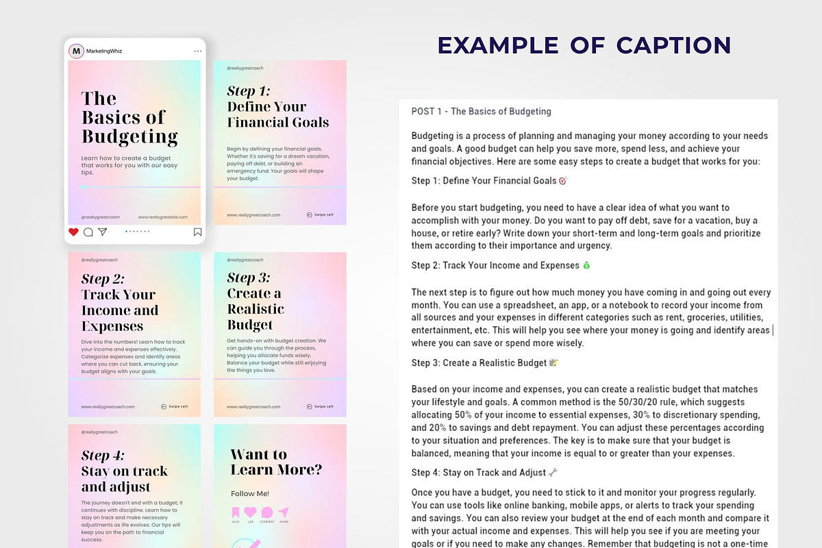 Financial Advisor Carousel Bundle 2, a Social Media Template by Aks-Designs (Photo 2 of 6)