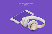 Isometric Office Scene Mock-up, an iPhone Mockup by IsometricWorld (Thumbnail 3 of 7)