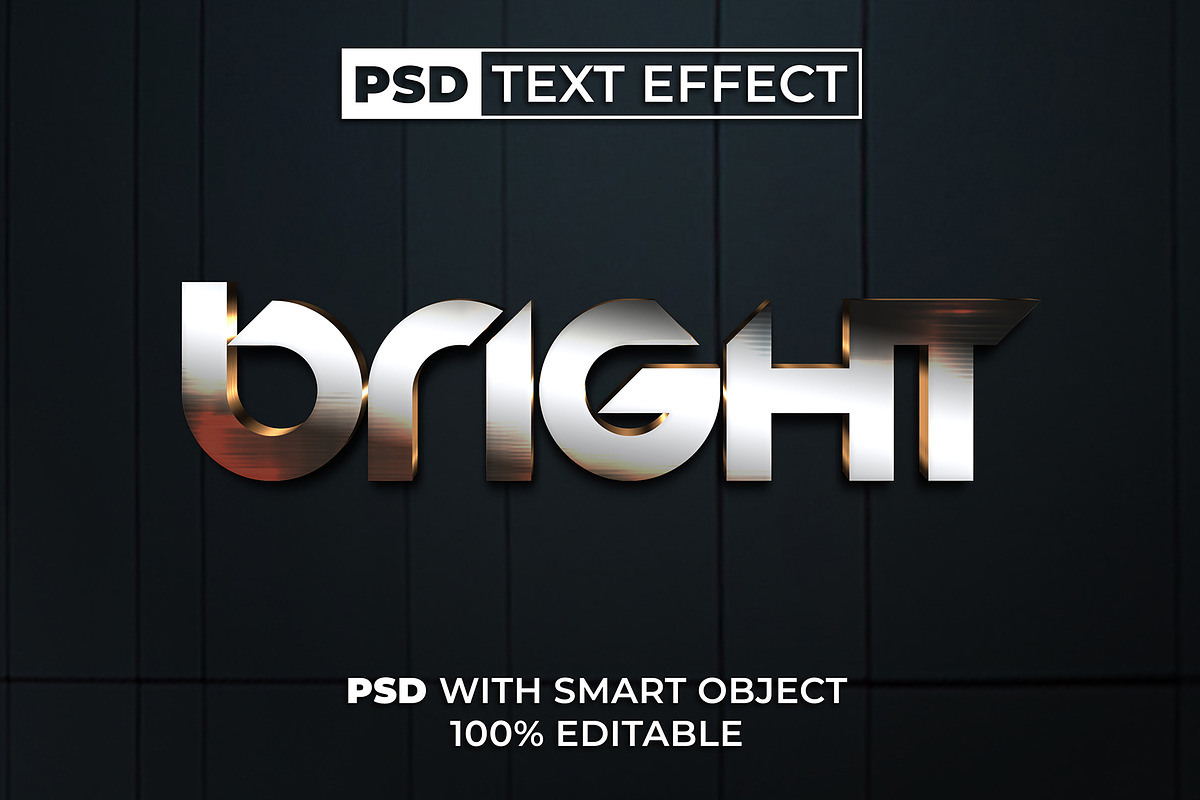 PSD Text Effect Metal Style Bundle, a Layer Style Add-On by Mockmenot (Photo 5 of 7)