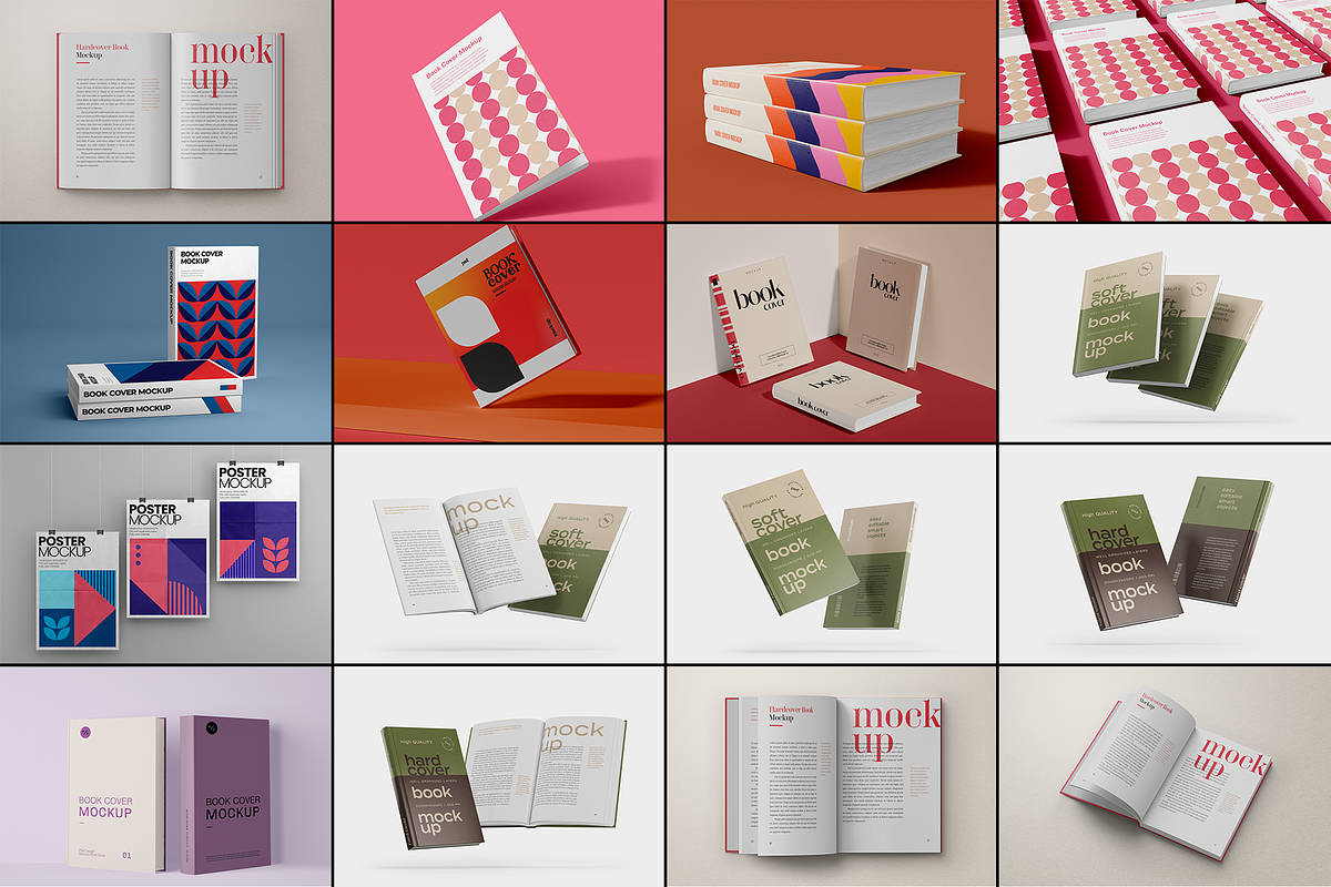 78 BOOK COVER MOCKUPS BUNDLE, a Books & Magazine Mockup by Xtrahive (Photo 6 of 7)