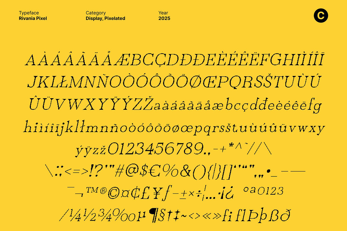 Rivania Pixel, a Serif Font by Craft Supply Co. (Photo 8 of 8)