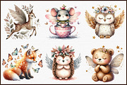 Charming Fairy Woodland Animals Clip, an Illustration by Sublimation Artist (Thumbnail 3 of 6)