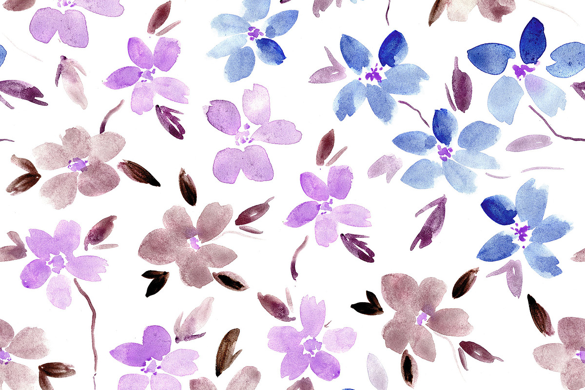 Bloom in Sardinia - pattern, a Pattern Graphic by Katerina Tova (Photo 8 of 9)