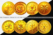 Gold Coin Clipart, a Graphic by Artnoy (Thumbnail 2 of 5)