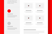Modern Landing Page Wireframe Design, a Landing Page Template by ContestDesign (Thumbnail 3 of 5)