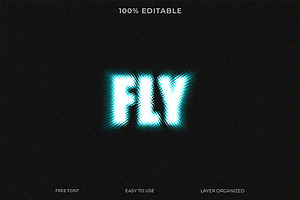 Fly Glow Blurry Font Effect, a Layer Style Add-On by Imamul001