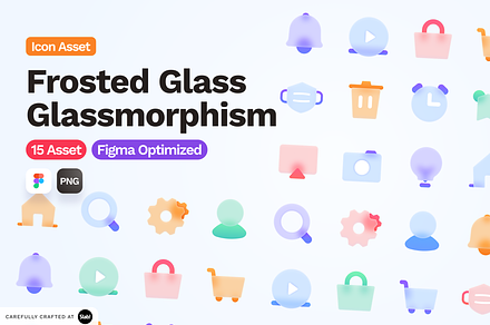 Frosted Glass Glassmorphism UI, a Solid Icon by SLAB! Design