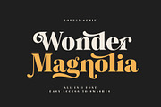 Wonder Magnolia Vintage Font, a Serif Font by supfonts (Thumbnail 1 of 10)
