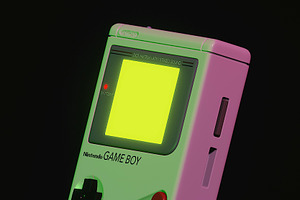 Nintendo Gameboy 3D High Poly