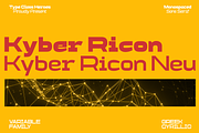 Kyber Ricon - Font Family, a Sans Serif Font by TypeClassHeroes (Thumbnail 1 of 14)